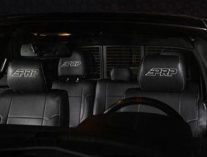 Ford Raptor Seat Covers - Rear - PRP Seats - Bench - Black with Silver Stitch - `12-`14